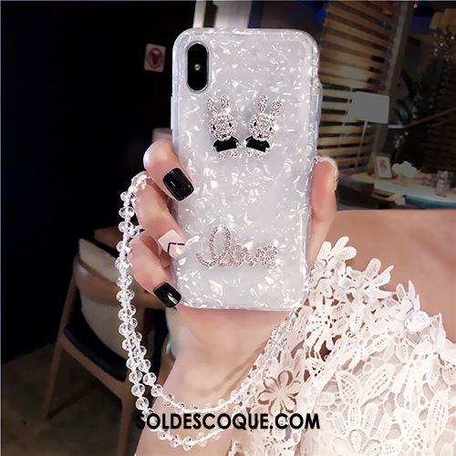 Coque iPhone X Personnalité Créatif Cristal Ornements Suspendus Marque De Tendance Pas Cher