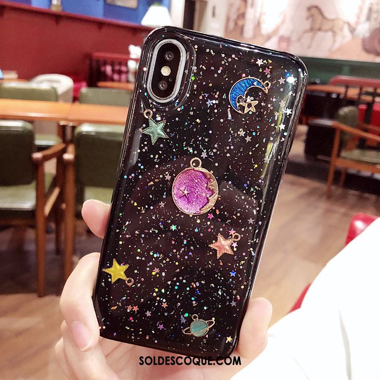 Coque iPhone X Planète Silicone Tout Compris Téléphone Portable Luxe Pas Cher