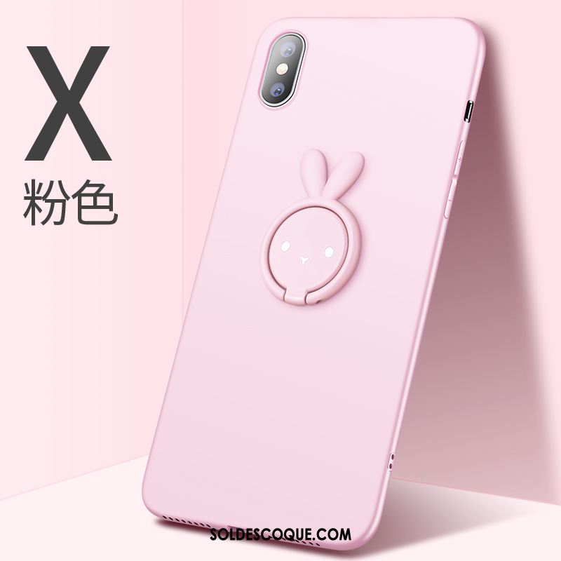 Coque iPhone X Support Incassable Protection Mode Fluide Doux Pas Cher