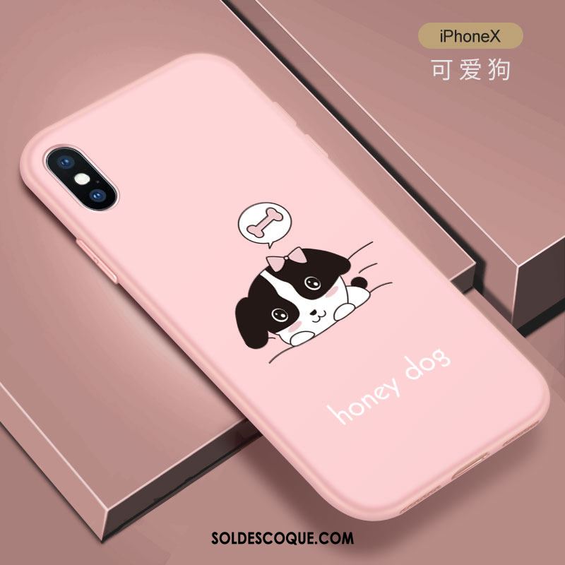 Coque iPhone X Tout Compris Noir Créatif Incassable Fluide Doux En Ligne