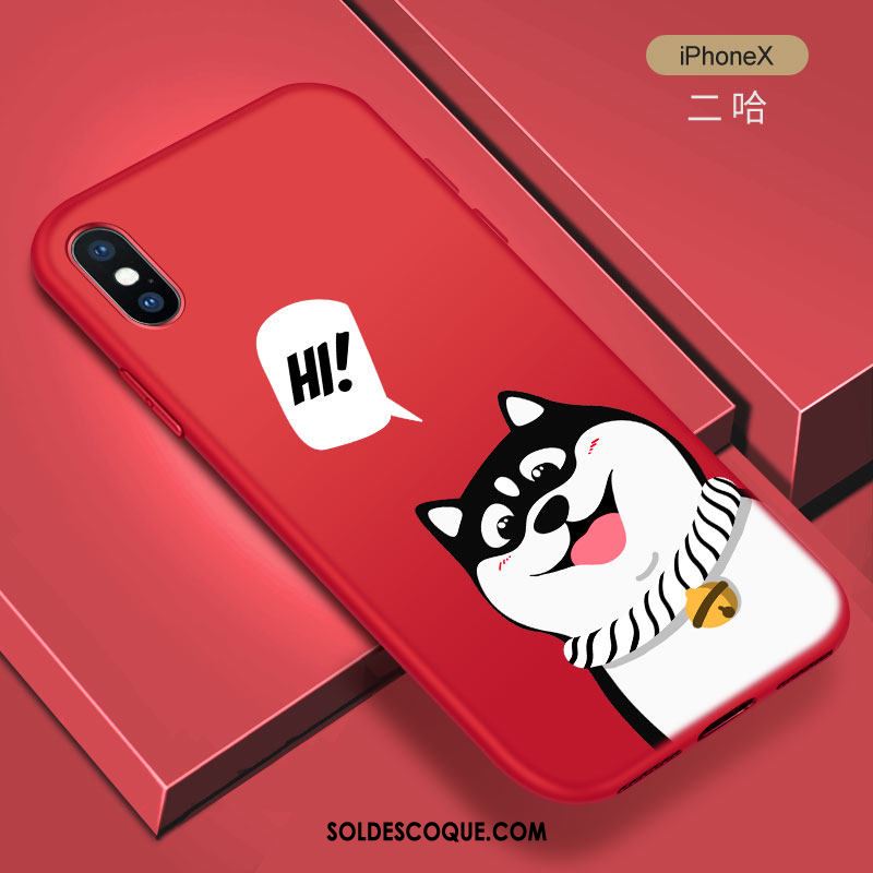 Coque iPhone X Tout Compris Noir Créatif Incassable Fluide Doux En Ligne