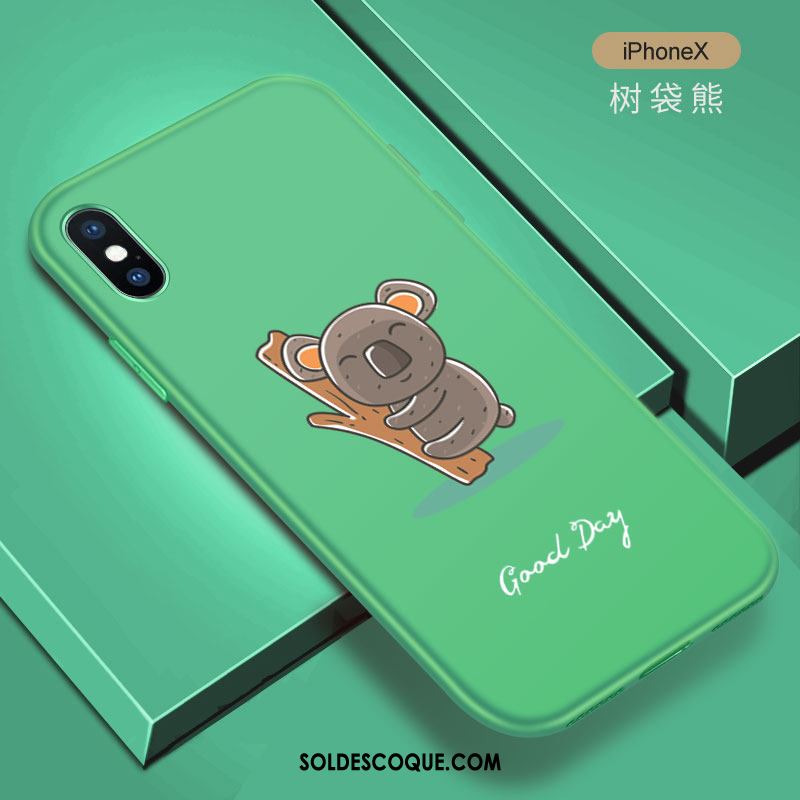 Coque iPhone X Tout Compris Noir Créatif Incassable Fluide Doux En Ligne