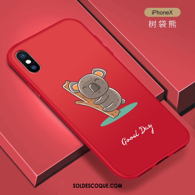 Coque iPhone X Tout Compris Noir Créatif Incassable Fluide Doux En Ligne