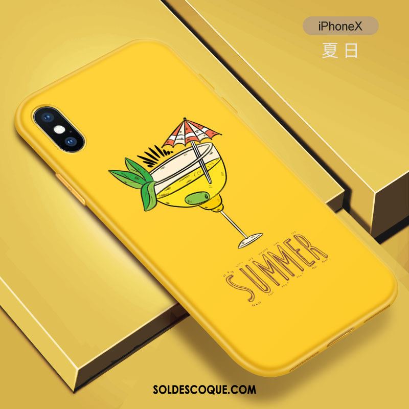 Coque iPhone X Tout Compris Noir Créatif Incassable Fluide Doux En Ligne