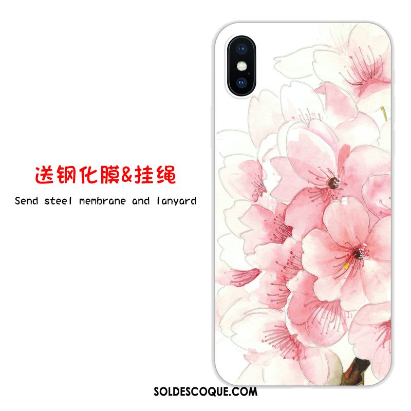 Coque iPhone X Tout Compris Rose Téléphone Portable Incassable Étui Pas Cher