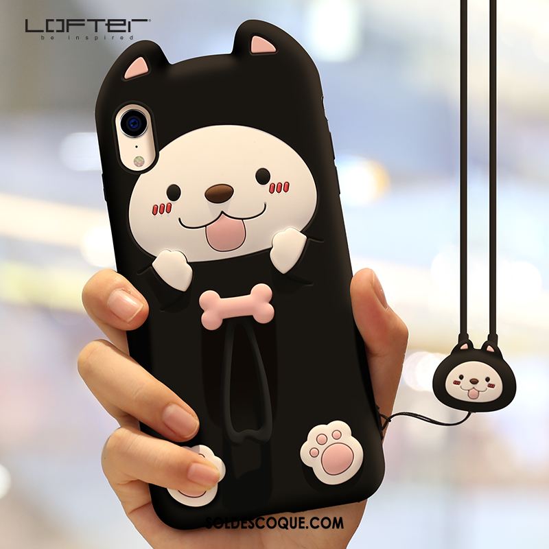 Coque iPhone Xr Anneau Nouveau Dessin Animé Incassable Tout Compris Soldes