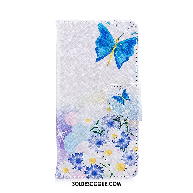 Coque iPhone Xr Bleu Dessin Animé Téléphone Portable Étui Peinture Housse En Vente