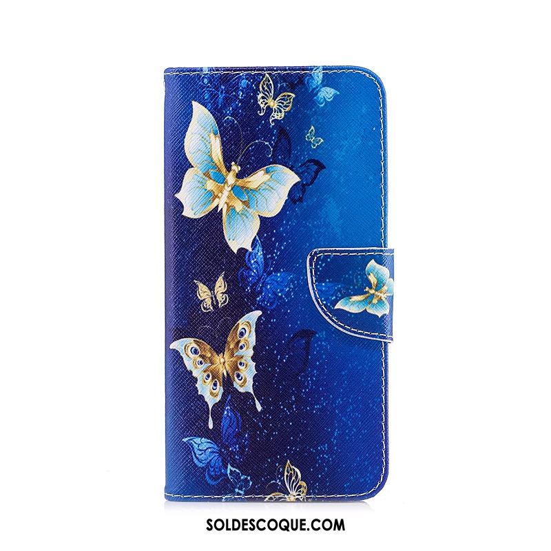Coque iPhone Xr Bleu Dessin Animé Téléphone Portable Étui Peinture Housse En Vente