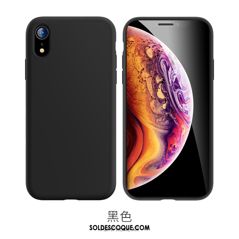 Coque iPhone Xr Bleu Tout Compris Marque De Tendance Silicone Téléphone Portable Housse Soldes