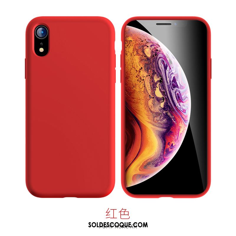 Coque iPhone Xr Bleu Tout Compris Marque De Tendance Silicone Téléphone Portable Housse Soldes