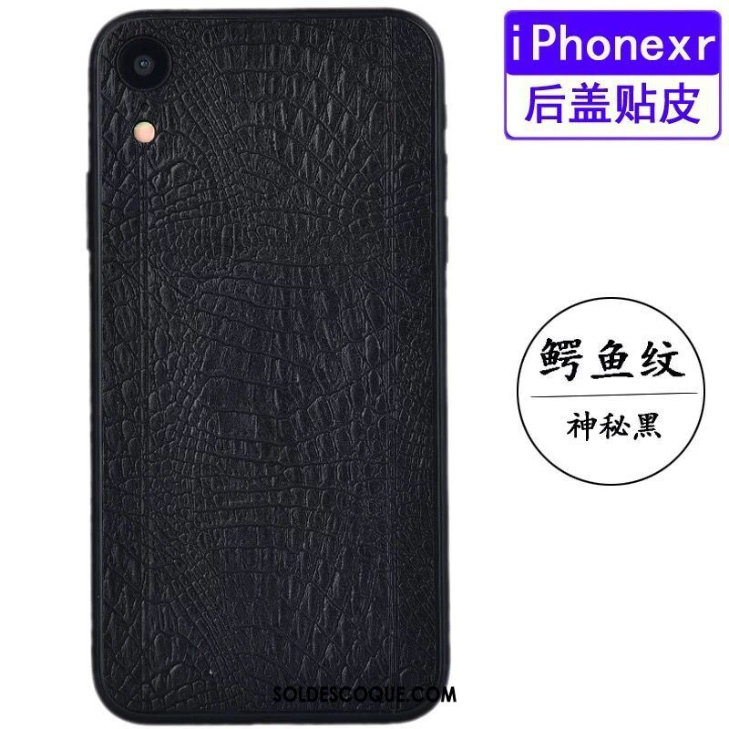 Coque iPhone Xr Modèle Fleurie Étui En Cuir Téléphone Portable Protection Couvercle Arrière Housse Soldes