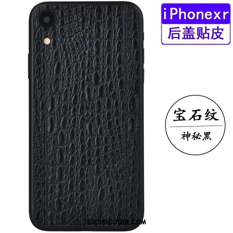 Coque iPhone Xr Modèle Fleurie Étui En Cuir Téléphone Portable Protection Couvercle Arrière Housse Soldes