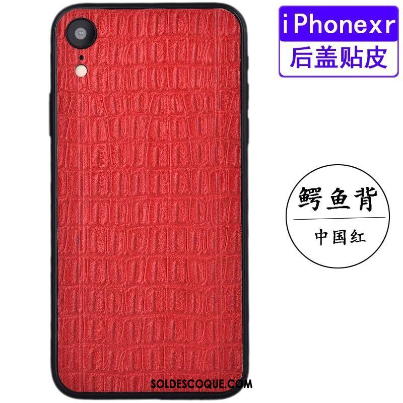 Coque iPhone Xr Modèle Fleurie Étui En Cuir Téléphone Portable Protection Couvercle Arrière Housse Soldes