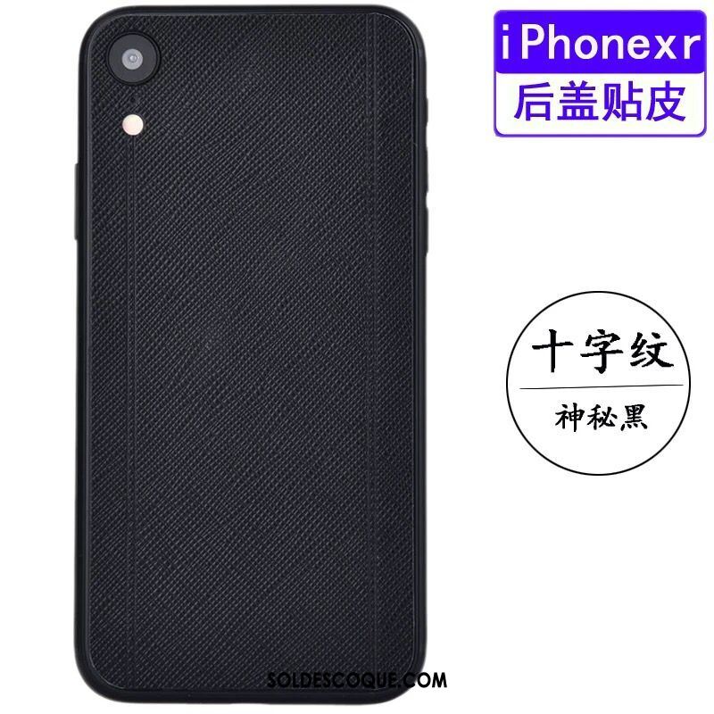 Coque iPhone Xr Modèle Fleurie Étui En Cuir Téléphone Portable Protection Couvercle Arrière Housse Soldes