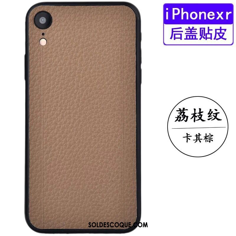 Coque iPhone Xr Modèle Fleurie Étui En Cuir Téléphone Portable Protection Couvercle Arrière Housse Soldes