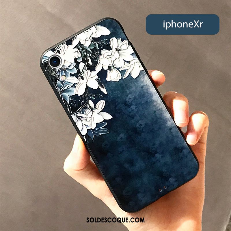 Coque iPhone Xr Nouveau Vintage Protection Créatif Fluide Doux Pas Cher