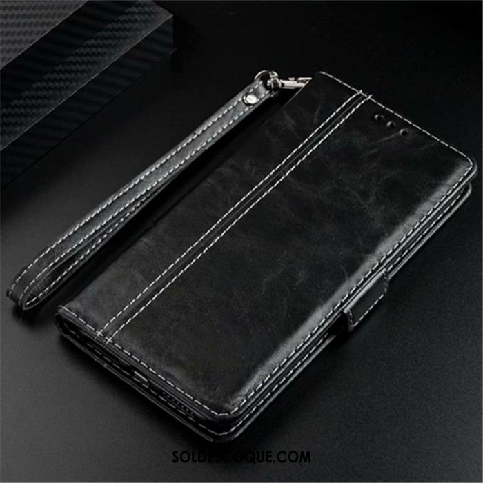 Coque iPhone Xr Ornements Suspendus Téléphone Portable Étui En Cuir Carte Business Housse Pas Cher