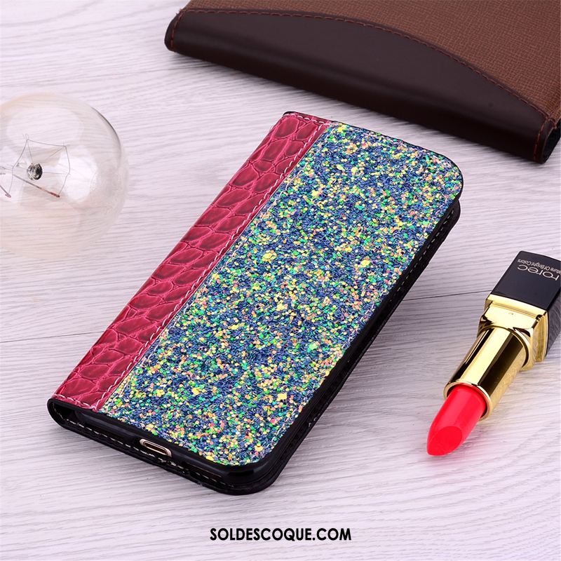 Coque iPhone Xr Personnalité Tendance Incassable Étui En Cuir Strass Housse Soldes