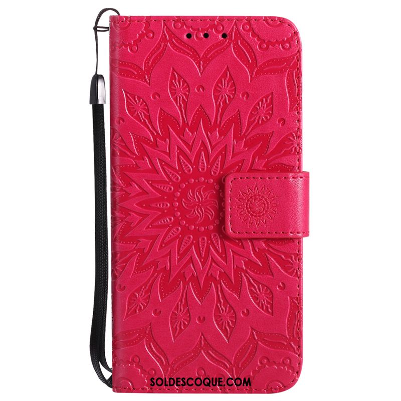 Coque iPhone Xr Rose Étui En Cuir Fleur Soleil Téléphone Portable En Ligne