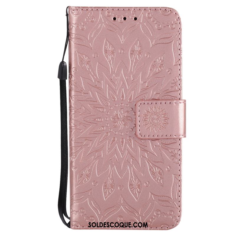 Coque iPhone Xr Rose Étui En Cuir Fleur Soleil Téléphone Portable En Ligne