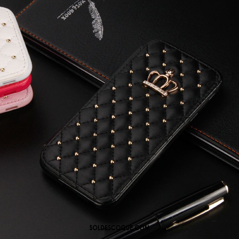 Coque iPhone Xr Strass Carte Étui En Cuir Téléphone Portable Incassable Housse France