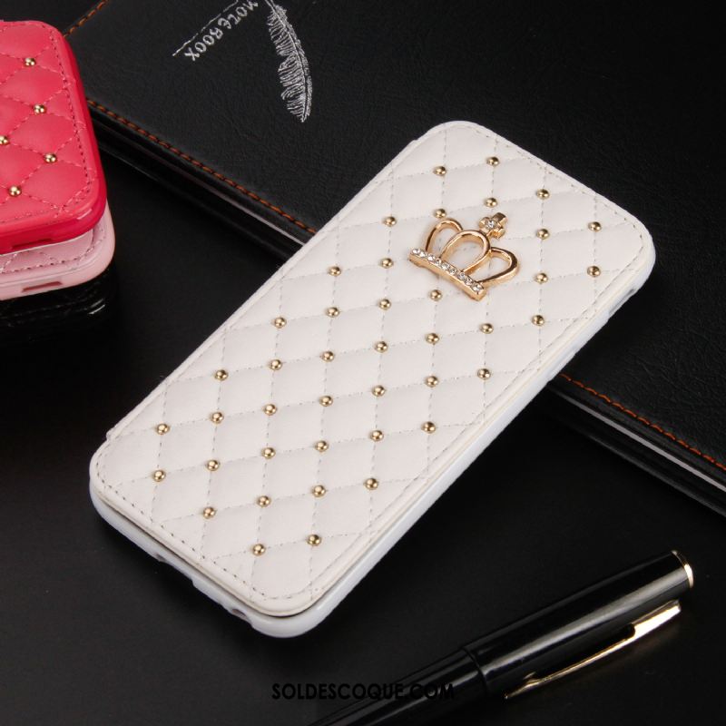 Coque iPhone Xr Strass Carte Étui En Cuir Téléphone Portable Incassable Housse France