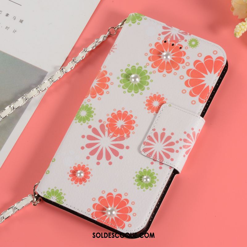 Coque iPhone Xr Téléphone Portable Étui En Cuir Fleurs Vert Carte En Vente