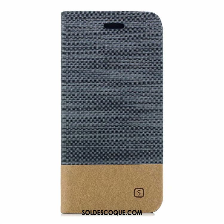 Coque iPhone Xr Étui En Cuir Incassable Simple Téléphone Portable Épissure Soldes