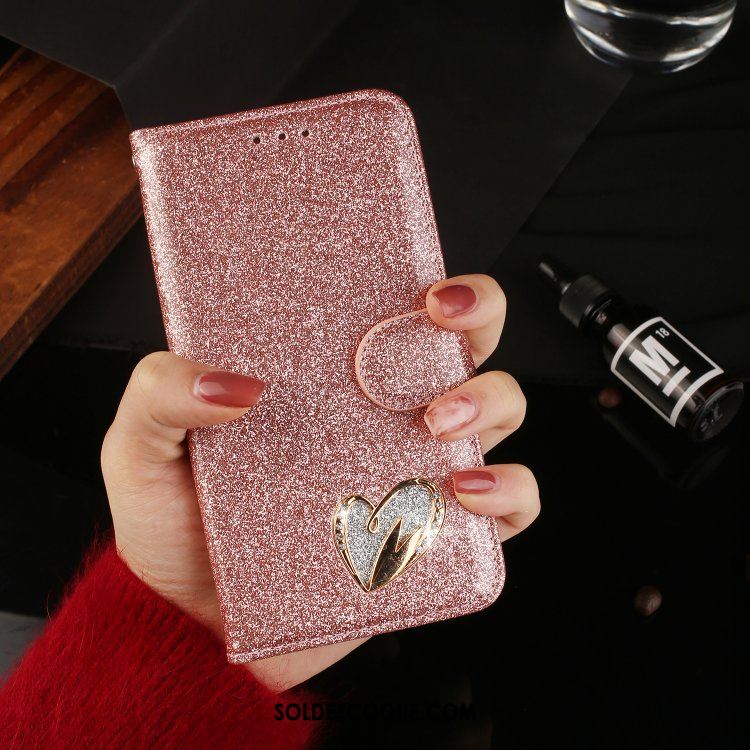 Coque iPhone Xr Étui En Cuir Rose Incassable Protection Téléphone Portable En Vente