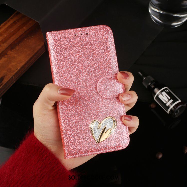 Coque iPhone Xr Étui En Cuir Rose Incassable Protection Téléphone Portable En Vente