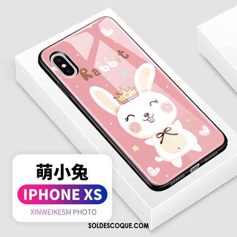 Coque iPhone Xs Amoureux Protection Créatif Tempérer Difficile Housse En Vente