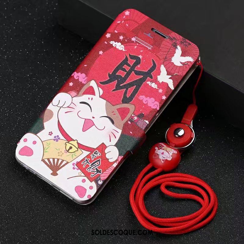 Coque iPhone Xs Chat Protection Incassable Fluide Doux Ornements Suspendus Soldes