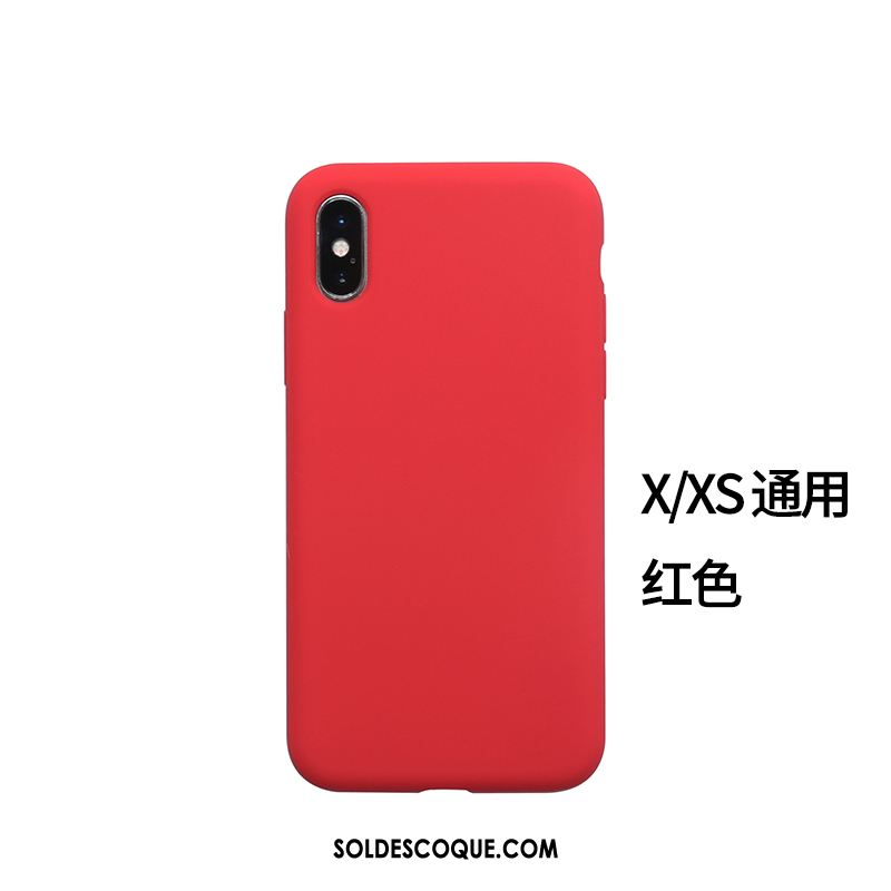 Coque iPhone Xs Gris Téléphone Portable Couleur Unie Tout Compris Orange Pas Cher