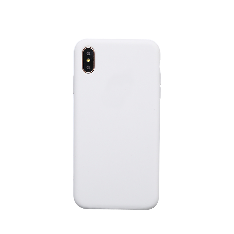 Coque iPhone Xs Gris Téléphone Portable Couleur Unie Tout Compris Orange Pas Cher