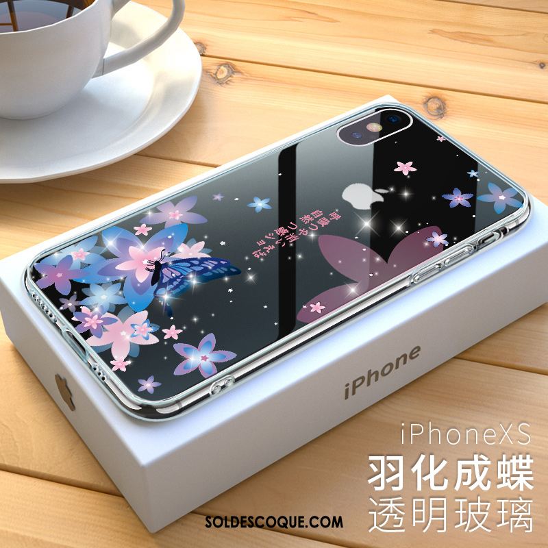 Coque iPhone Xs Marque De Tendance Étui Nouveau Créatif Téléphone Portable Housse Pas Cher