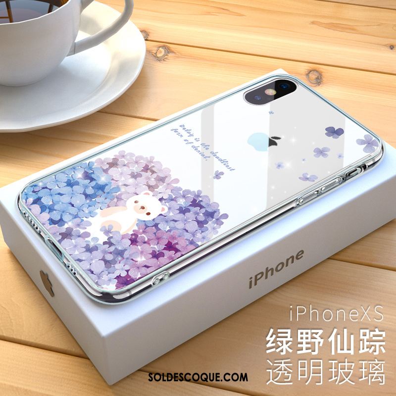 Coque iPhone Xs Marque De Tendance Étui Nouveau Créatif Téléphone Portable Housse Pas Cher