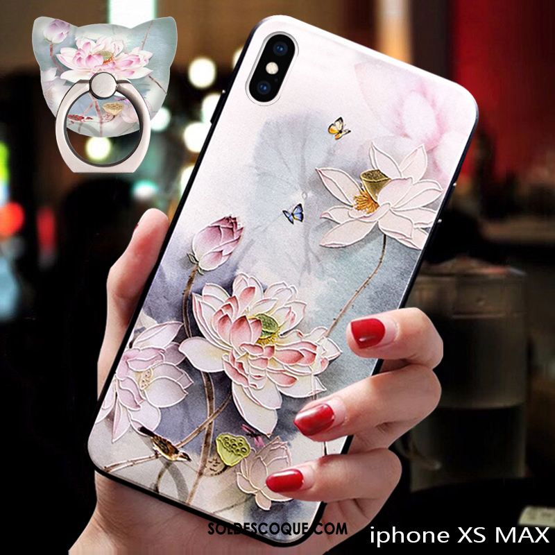 Coque iPhone Xs Max Bleu Tendance Incassable Téléphone Portable Tout Compris En Ligne