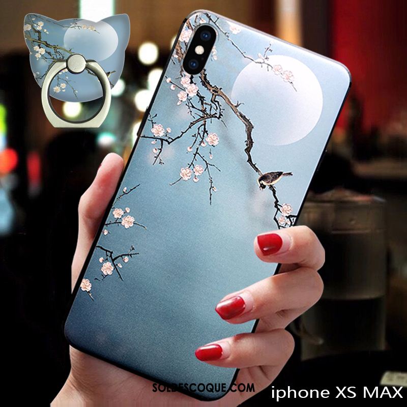 Coque iPhone Xs Max Bleu Tendance Incassable Téléphone Portable Tout Compris En Ligne