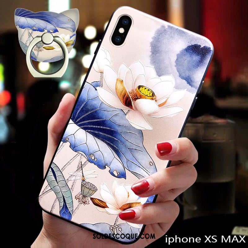 Coque iPhone Xs Max Bleu Tendance Incassable Téléphone Portable Tout Compris En Ligne