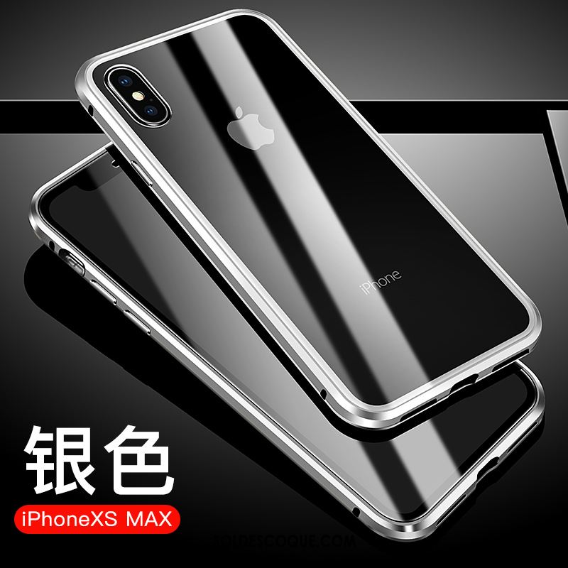 Coque iPhone Xs Max Border Reversible Nouveau Verre Incassable Pas Cher