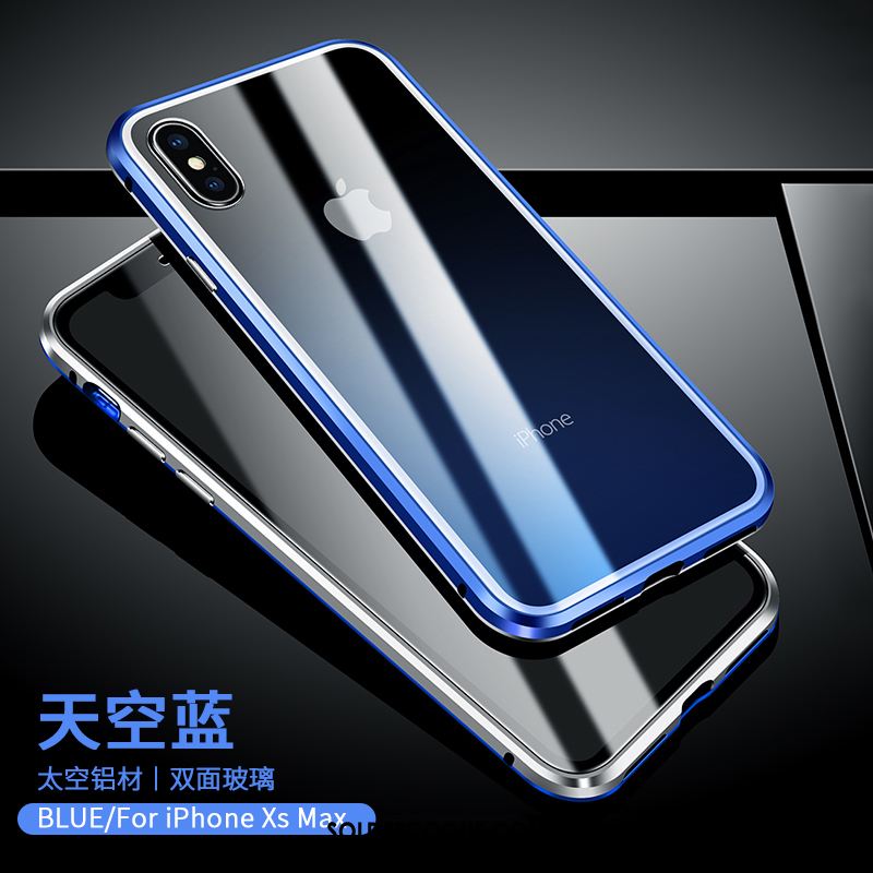 Coque iPhone Xs Max Border Reversible Nouveau Verre Incassable Pas Cher