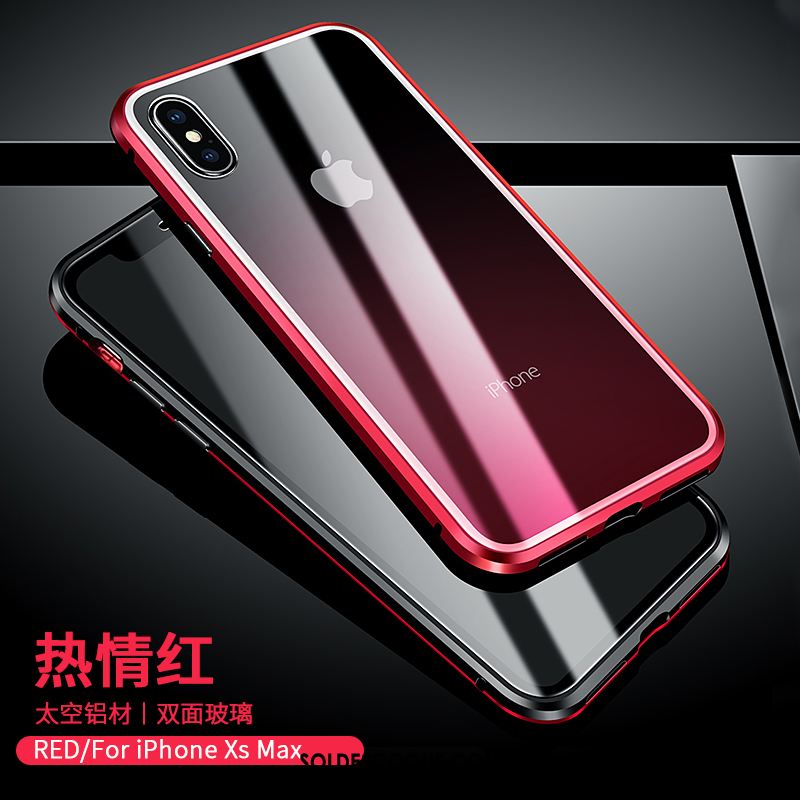 Coque iPhone Xs Max Border Reversible Nouveau Verre Incassable Pas Cher