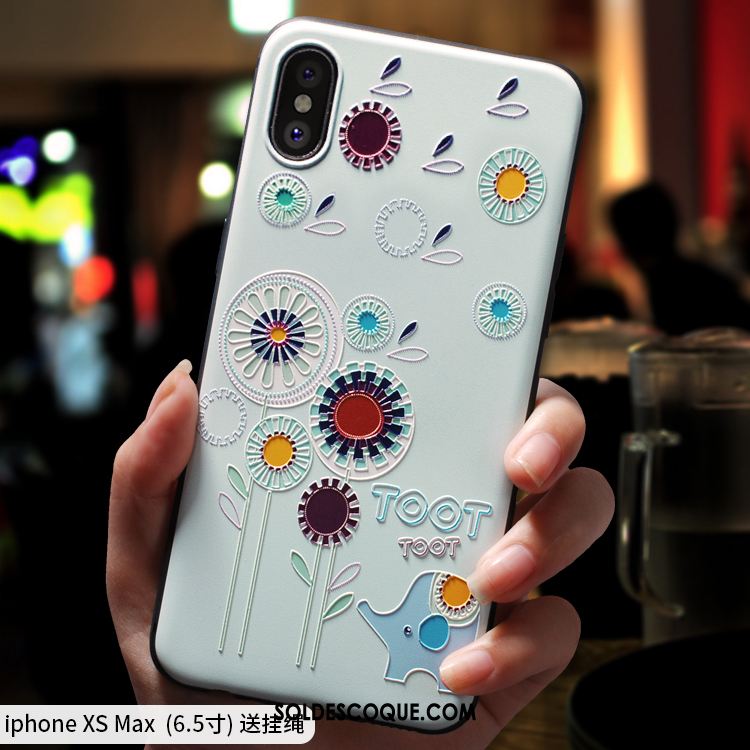 Coque iPhone Xs Max Charmant Silicone Téléphone Portable Incassable Très Mince En Vente
