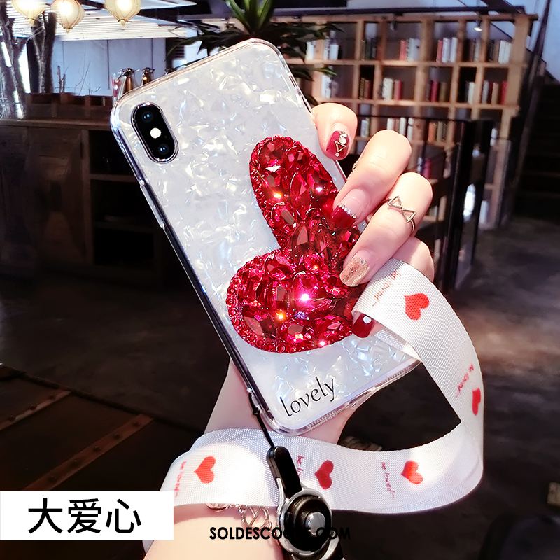 Coque iPhone Xs Max Coquille Tout Compris Nouveau Ornements Suspendus Étui Soldes