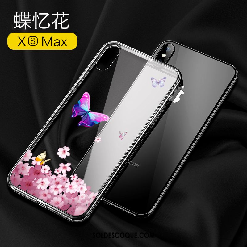 Coque iPhone Xs Max Créatif Personnalité Incassable Transparent Nouveau Pas Cher