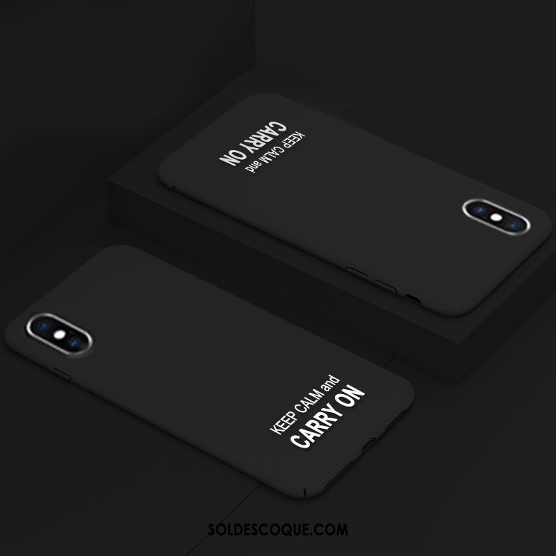 Coque iPhone Xs Max Difficile Simple Téléphone Portable Nouveau Marque De Tendance Pas Cher