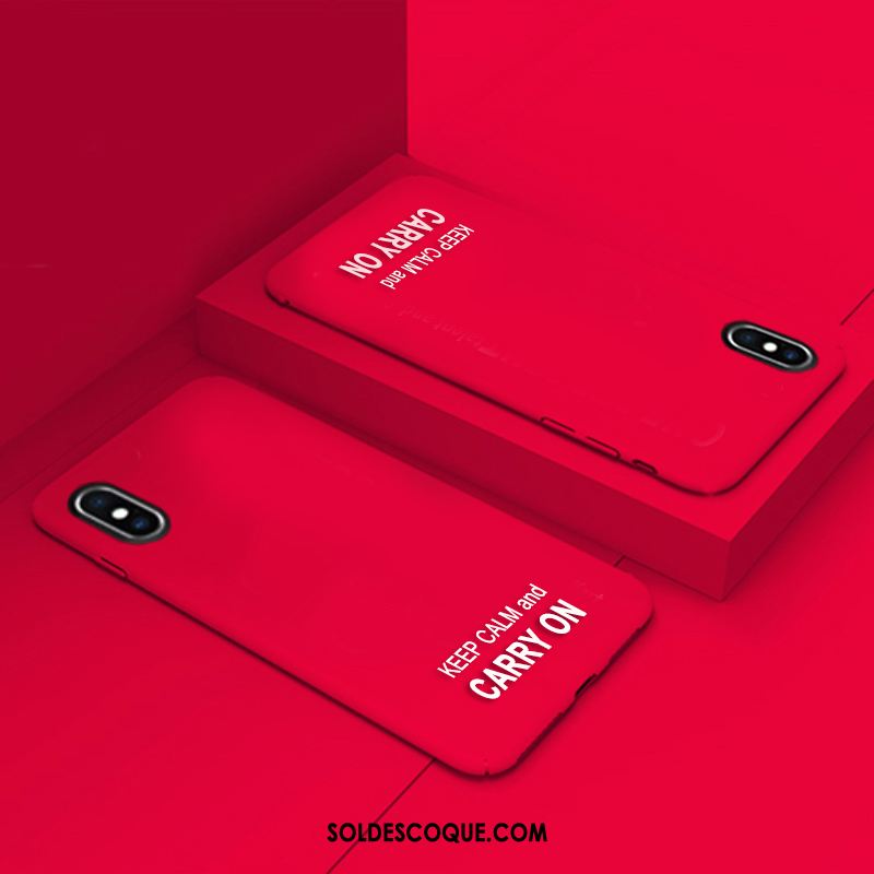 Coque iPhone Xs Max Difficile Simple Téléphone Portable Nouveau Marque De Tendance Pas Cher