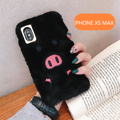 Coque iPhone Xs Max Fluide Doux Noir Protection Incassable Étui Pas Cher