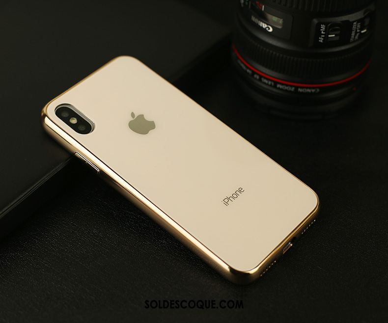 Coque iPhone Xs Max Incassable Marque De Tendance Border Étui Noir Housse Pas Cher