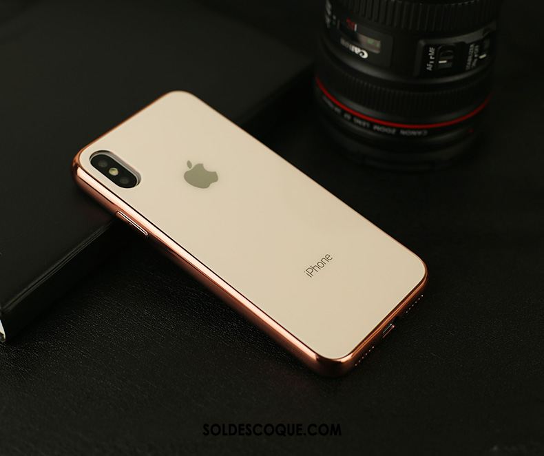 Coque iPhone Xs Max Incassable Marque De Tendance Border Étui Noir Housse Pas Cher